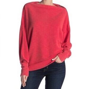 Free People We The Free Nikala Thermal Tee Red